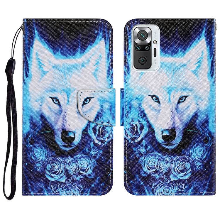 Coloured Drawing Pattern Horizontal Flip PU Leather Case with Holder & Card Slots & Wallet & Lanyard, For Xiaomi Redmi Note 10 Pro