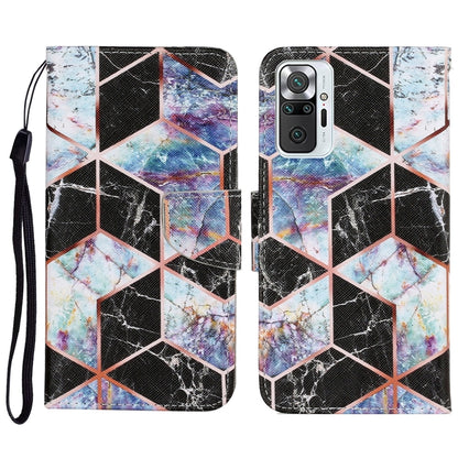 Coloured Drawing Pattern Horizontal Flip PU Leather Case with Holder & Card Slots & Wallet & Lanyard, For Xiaomi Redmi Note 10 Pro