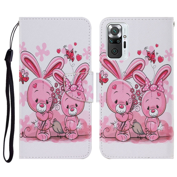 Coloured Drawing Pattern Horizontal Flip PU Leather Case with Holder & Card Slots & Wallet & Lanyard, For Xiaomi Redmi Note 10 Pro