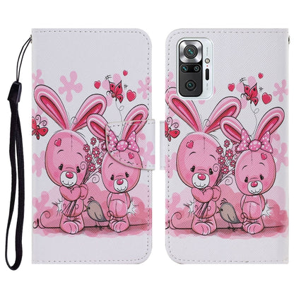 Coloured Drawing Pattern Horizontal Flip PU Leather Case with Holder & Card Slots & Wallet & Lanyard, For Xiaomi Redmi Note 10 Pro