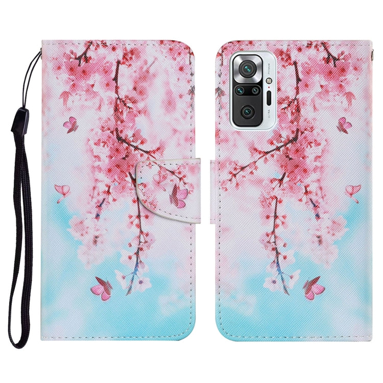 Coloured Drawing Pattern Horizontal Flip PU Leather Case with Holder & Card Slots & Wallet & Lanyard, For Xiaomi Redmi Note 10 Pro