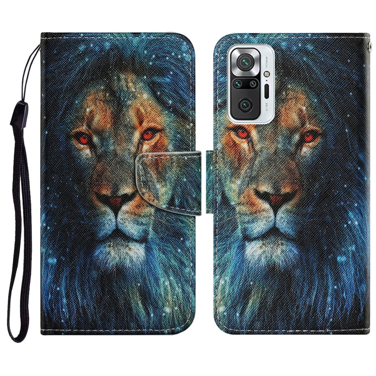 Coloured Drawing Pattern Horizontal Flip PU Leather Case with Holder & Card Slots & Wallet & Lanyard, For Xiaomi Redmi Note 10 Pro