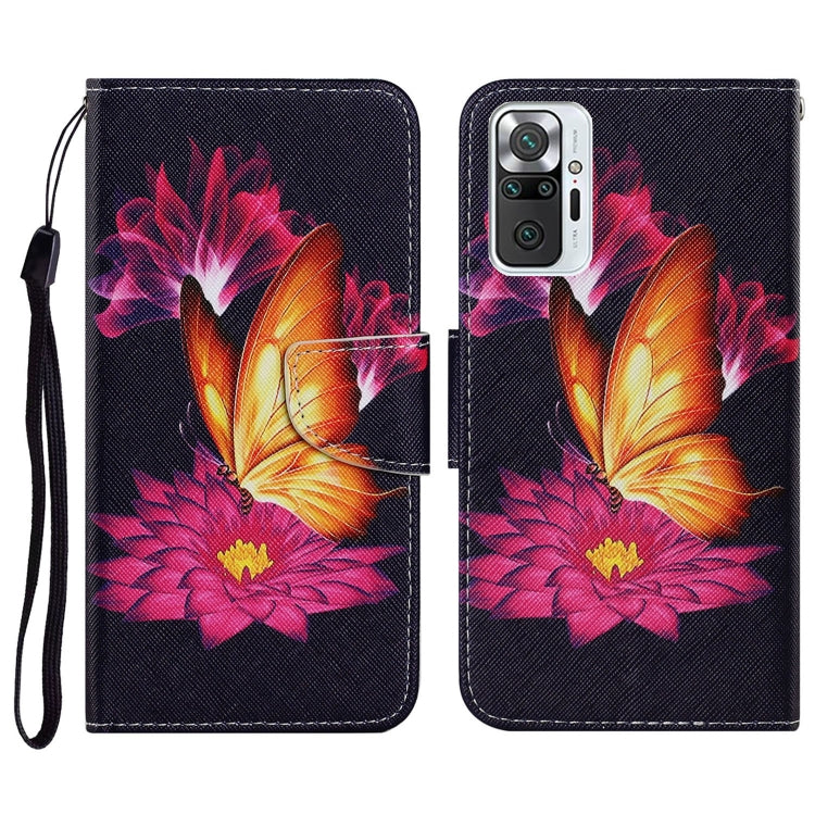 Coloured Drawing Pattern Horizontal Flip PU Leather Case with Holder & Card Slots & Wallet & Lanyard, For Xiaomi Redmi Note 10 Pro