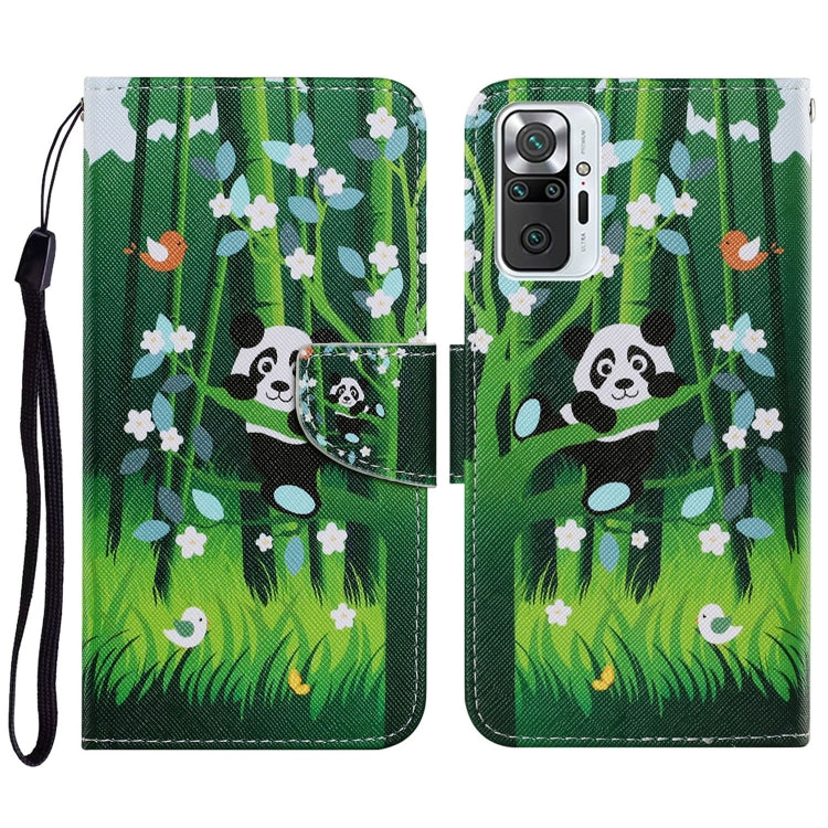 Coloured Drawing Pattern Horizontal Flip PU Leather Case with Holder & Card Slots & Wallet & Lanyard, For Xiaomi Redmi Note 10 Pro