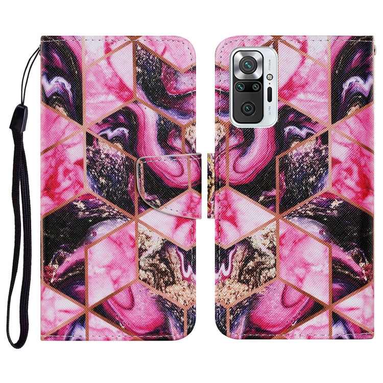 Coloured Drawing Pattern Horizontal Flip PU Leather Case with Holder & Card Slots & Wallet & Lanyard, For Xiaomi Redmi Note 10 Pro