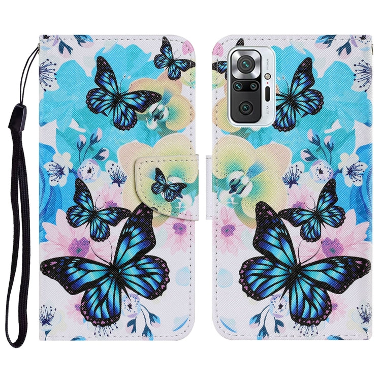 Coloured Drawing Pattern Horizontal Flip PU Leather Case with Holder & Card Slots & Wallet & Lanyard, For Xiaomi Redmi Note 10 Pro