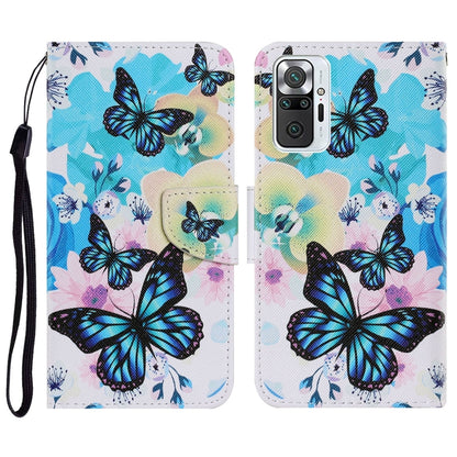 Coloured Drawing Pattern Horizontal Flip PU Leather Case with Holder & Card Slots & Wallet & Lanyard, For Xiaomi Redmi Note 10 Pro