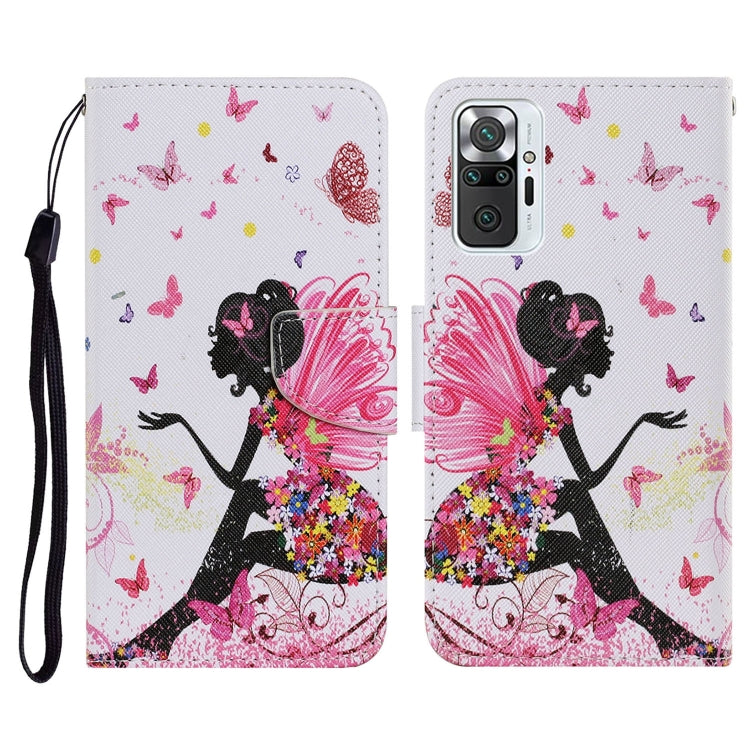 Coloured Drawing Pattern Horizontal Flip PU Leather Case with Holder & Card Slots & Wallet & Lanyard, For Xiaomi Redmi Note 10 Pro