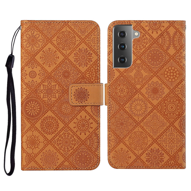 Ethnic Style Embossed Pattern Horizontal Flip Leather Case with Holder & Card Slots & Wallet & Lanyard, For Samsung Galaxy S21 FE, For Samsung Galaxy A52 5G / 4G, For Samsung Galaxy A72 5G / 4G