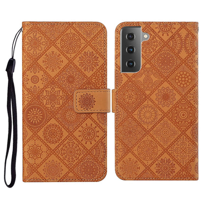 Ethnic Style Embossed Pattern Horizontal Flip Leather Case with Holder & Card Slots & Wallet & Lanyard, For Samsung Galaxy S21 FE, For Samsung Galaxy A52 5G / 4G, For Samsung Galaxy A72 5G / 4G