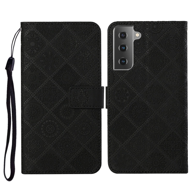 Ethnic Style Embossed Pattern Horizontal Flip Leather Case with Holder & Card Slots & Wallet & Lanyard, For Samsung Galaxy S21 FE, For Samsung Galaxy A52 5G / 4G, For Samsung Galaxy A72 5G / 4G