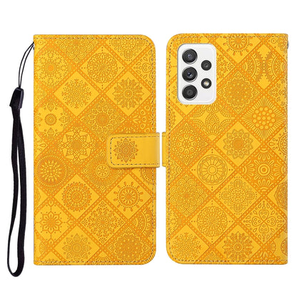 Ethnic Style Embossed Pattern Horizontal Flip Leather Case with Holder & Card Slots & Wallet & Lanyard, For Samsung Galaxy S21 FE, For Samsung Galaxy A52 5G / 4G, For Samsung Galaxy A72 5G / 4G