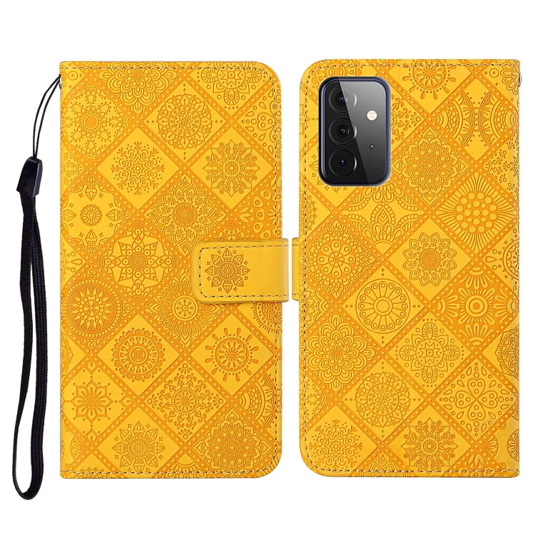 Ethnic Style Embossed Pattern Horizontal Flip Leather Case with Holder & Card Slots & Wallet & Lanyard, For Samsung Galaxy S21 FE, For Samsung Galaxy A52 5G / 4G, For Samsung Galaxy A72 5G / 4G