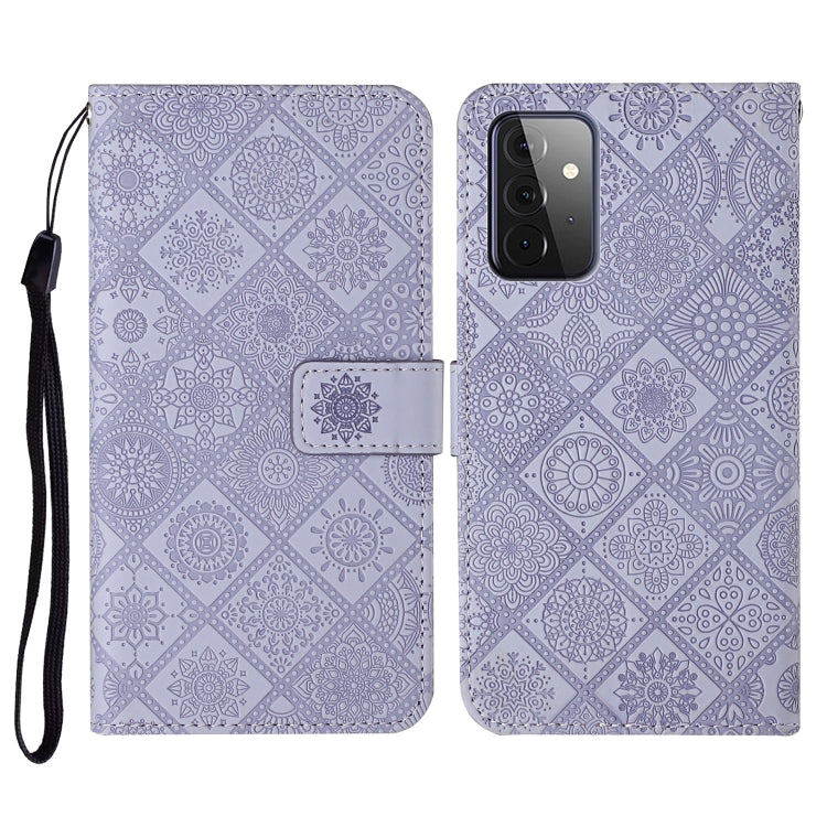Ethnic Style Embossed Pattern Horizontal Flip Leather Case with Holder & Card Slots & Wallet & Lanyard, For Samsung Galaxy S21 FE, For Samsung Galaxy A52 5G / 4G, For Samsung Galaxy A72 5G / 4G