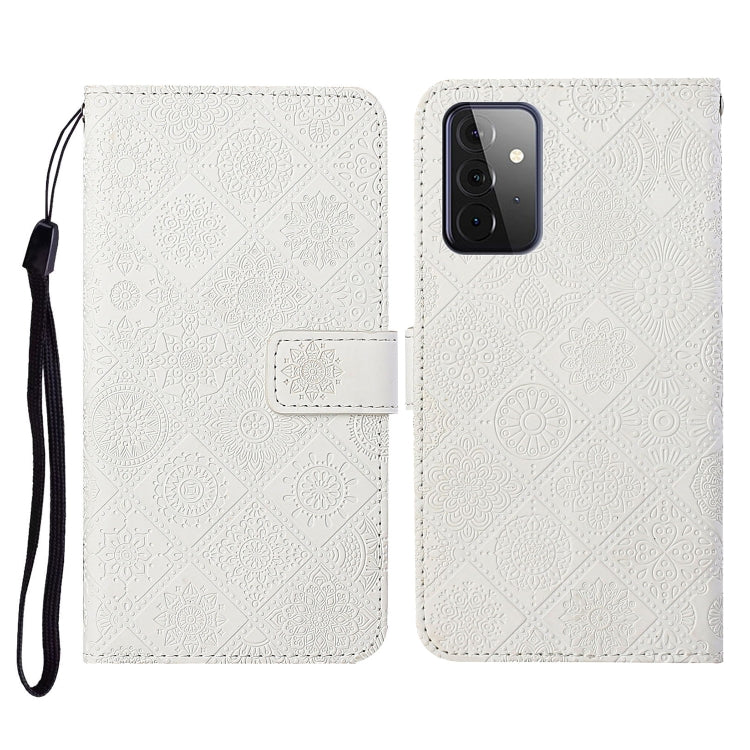 Ethnic Style Embossed Pattern Horizontal Flip Leather Case with Holder & Card Slots & Wallet & Lanyard, For Samsung Galaxy S21 FE, For Samsung Galaxy A52 5G / 4G, For Samsung Galaxy A72 5G / 4G