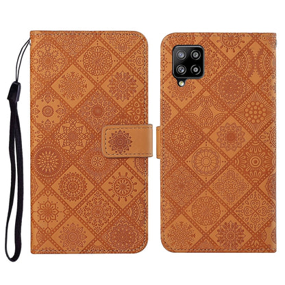 Ethnic Style Embossed Pattern Horizontal Flip Leather Case with Holder & Card Slots & Wallet & Lanyard, For Samsung Galaxy A22  4G, For Samsung Galaxy A22  5G, For Samsung Galaxy A32  4G