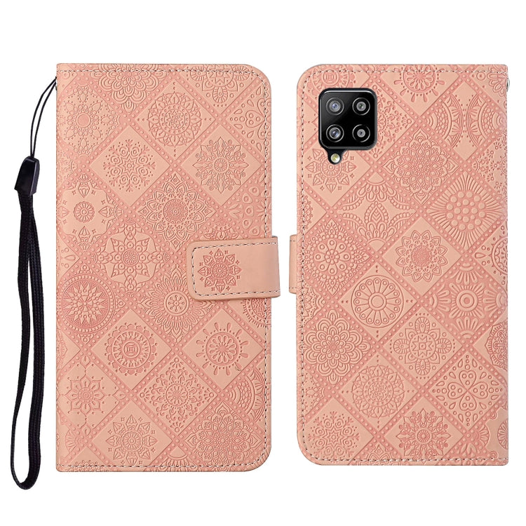 Ethnic Style Embossed Pattern Horizontal Flip Leather Case with Holder & Card Slots & Wallet & Lanyard, For Samsung Galaxy A22  4G, For Samsung Galaxy A22  5G, For Samsung Galaxy A32  4G