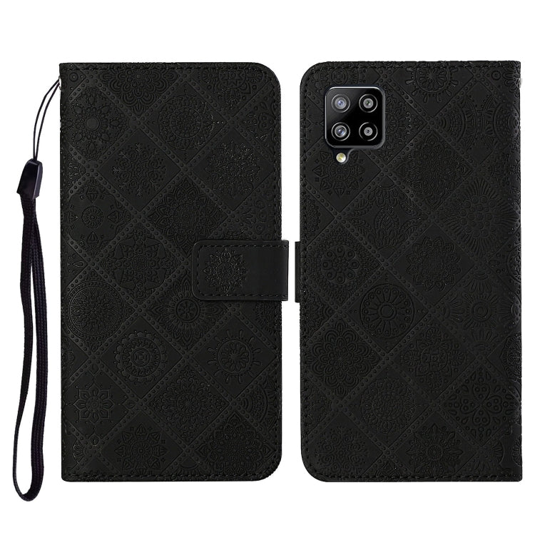 Ethnic Style Embossed Pattern Horizontal Flip Leather Case with Holder & Card Slots & Wallet & Lanyard, For Samsung Galaxy A22  4G, For Samsung Galaxy A22  5G, For Samsung Galaxy A32  4G
