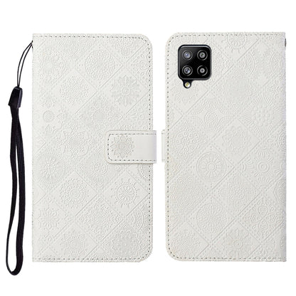 Ethnic Style Embossed Pattern Horizontal Flip Leather Case with Holder & Card Slots & Wallet & Lanyard, For Samsung Galaxy A22  4G, For Samsung Galaxy A22  5G, For Samsung Galaxy A32  4G