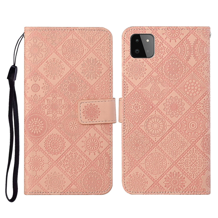 Ethnic Style Embossed Pattern Horizontal Flip Leather Case with Holder & Card Slots & Wallet & Lanyard, For Samsung Galaxy A22  4G, For Samsung Galaxy A22  5G, For Samsung Galaxy A32  4G
