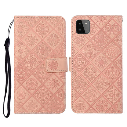 Ethnic Style Embossed Pattern Horizontal Flip Leather Case with Holder & Card Slots & Wallet & Lanyard, For Samsung Galaxy A22  4G, For Samsung Galaxy A22  5G, For Samsung Galaxy A32  4G