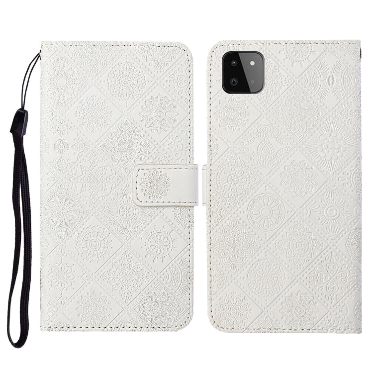 Ethnic Style Embossed Pattern Horizontal Flip Leather Case with Holder & Card Slots & Wallet & Lanyard, For Samsung Galaxy A22  4G, For Samsung Galaxy A22  5G, For Samsung Galaxy A32  4G