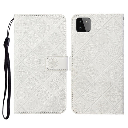 Ethnic Style Embossed Pattern Horizontal Flip Leather Case with Holder & Card Slots & Wallet & Lanyard, For Samsung Galaxy A22  4G, For Samsung Galaxy A22  5G, For Samsung Galaxy A32  4G