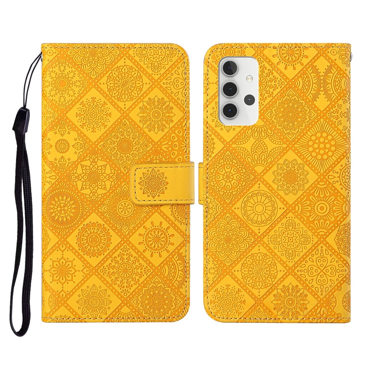 Ethnic Style Embossed Pattern Horizontal Flip Leather Case with Holder & Card Slots & Wallet & Lanyard, For Samsung Galaxy A22  4G, For Samsung Galaxy A22  5G, For Samsung Galaxy A32  4G