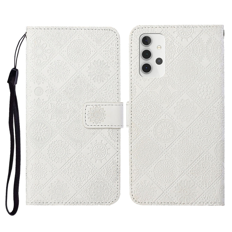 Ethnic Style Embossed Pattern Horizontal Flip Leather Case with Holder & Card Slots & Wallet & Lanyard, For Samsung Galaxy A22  4G, For Samsung Galaxy A22  5G, For Samsung Galaxy A32  4G