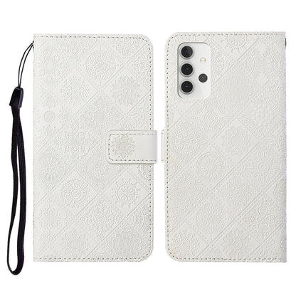 Ethnic Style Embossed Pattern Horizontal Flip Leather Case with Holder & Card Slots & Wallet & Lanyard, For Samsung Galaxy A22  4G, For Samsung Galaxy A22  5G, For Samsung Galaxy A32  4G