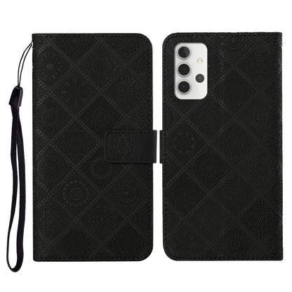 Ethnic Style Embossed Pattern Horizontal Flip Leather Case with Holder & Card Slots & Wallet & Lanyard, For Samsung Galaxy A32  5G, For Xiaomi Redmi Note 10 4G, For Xiaomi Redmi Note 10 Pro