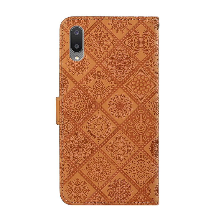 Ethnic Style Embossed Pattern Horizontal Flip Leather Case with Holder & Card Slots & Wallet & Lanyard, For Samsung Galaxy A02, For Samsung Galaxy A02s EU Version