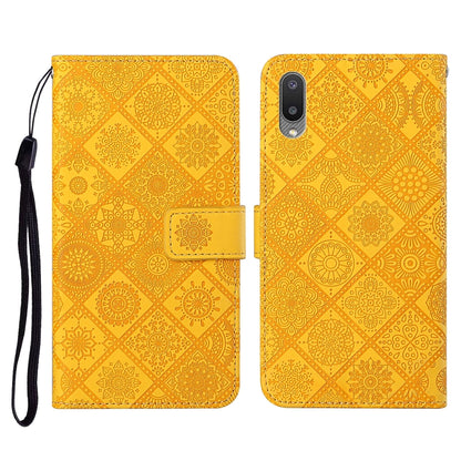 Ethnic Style Embossed Pattern Horizontal Flip Leather Case with Holder & Card Slots & Wallet & Lanyard, For Samsung Galaxy A02, For Samsung Galaxy A02s EU Version