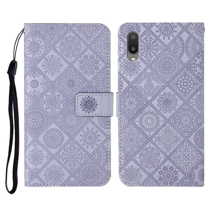 Ethnic Style Embossed Pattern Horizontal Flip Leather Case with Holder & Card Slots & Wallet & Lanyard, For Samsung Galaxy A02, For Samsung Galaxy A02s EU Version