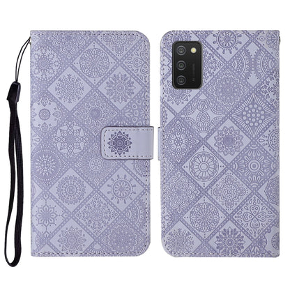 Ethnic Style Embossed Pattern Horizontal Flip Leather Case with Holder & Card Slots & Wallet & Lanyard, For Samsung Galaxy A02, For Samsung Galaxy A02s EU Version