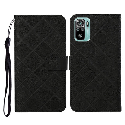 Ethnic Style Embossed Pattern Horizontal Flip Leather Case with Holder & Card Slots & Wallet & Lanyard, For Samsung Galaxy A32  5G, For Xiaomi Redmi Note 10 4G, For Xiaomi Redmi Note 10 Pro