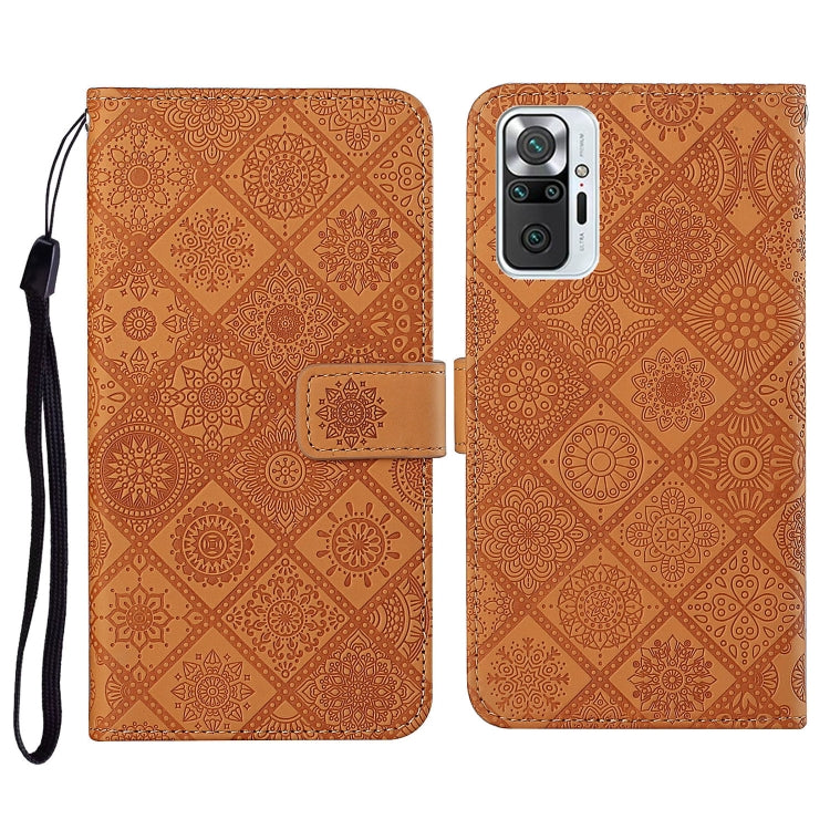 Ethnic Style Embossed Pattern Horizontal Flip Leather Case with Holder & Card Slots & Wallet & Lanyard, For Samsung Galaxy A32  5G, For Xiaomi Redmi Note 10 4G, For Xiaomi Redmi Note 10 Pro