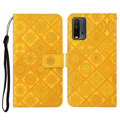 Ethnic Style Embossed Pattern Horizontal Flip Leather Case with Holder & Card Slots & Wallet & Lanyard, For Xiaomi Redmi 9T, For Xiaomi Redmi Note 9T, For vivo Y20