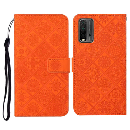 Ethnic Style Embossed Pattern Horizontal Flip Leather Case with Holder & Card Slots & Wallet & Lanyard, For Xiaomi Redmi 9T, For Xiaomi Redmi Note 9T, For vivo Y20