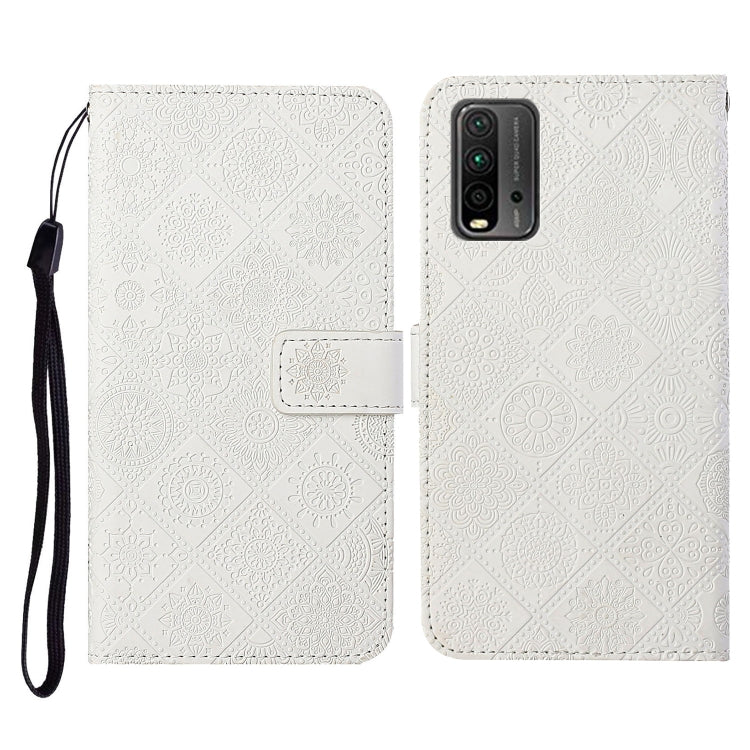 Ethnic Style Embossed Pattern Horizontal Flip Leather Case with Holder & Card Slots & Wallet & Lanyard, For Xiaomi Redmi 9T, For Xiaomi Redmi Note 9T, For vivo Y20
