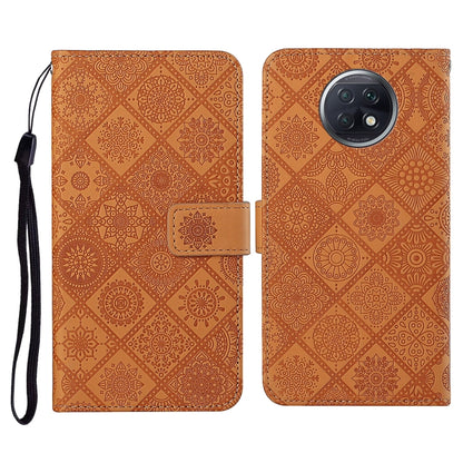Ethnic Style Embossed Pattern Horizontal Flip Leather Case with Holder & Card Slots & Wallet & Lanyard, For Xiaomi Redmi 9T, For Xiaomi Redmi Note 9T, For vivo Y20