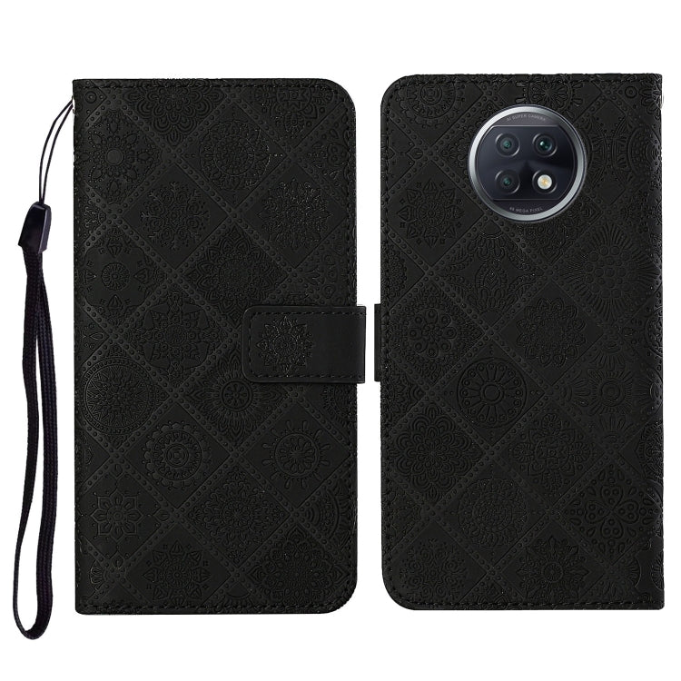 Ethnic Style Embossed Pattern Horizontal Flip Leather Case with Holder & Card Slots & Wallet & Lanyard, For Xiaomi Redmi 9T, For Xiaomi Redmi Note 9T, For vivo Y20