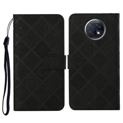 Ethnic Style Embossed Pattern Horizontal Flip Leather Case with Holder & Card Slots & Wallet & Lanyard, For Xiaomi Redmi 9T, For Xiaomi Redmi Note 9T, For vivo Y20