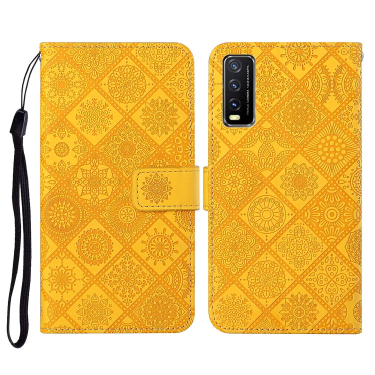 Ethnic Style Embossed Pattern Horizontal Flip Leather Case with Holder & Card Slots & Wallet & Lanyard, For Xiaomi Redmi 9T, For Xiaomi Redmi Note 9T, For vivo Y20
