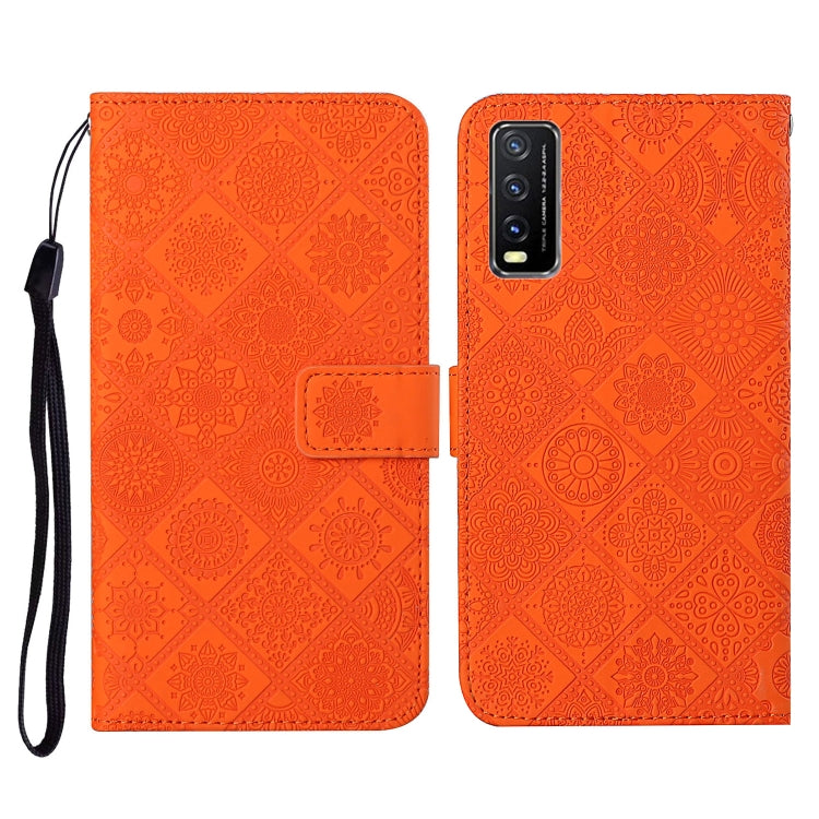Ethnic Style Embossed Pattern Horizontal Flip Leather Case with Holder & Card Slots & Wallet & Lanyard, For Xiaomi Redmi 9T, For Xiaomi Redmi Note 9T, For vivo Y20