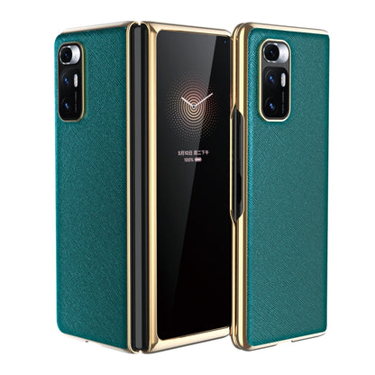 Electroplated Leather Texture Protective Case, For Xiaomi Mi Mix Fold