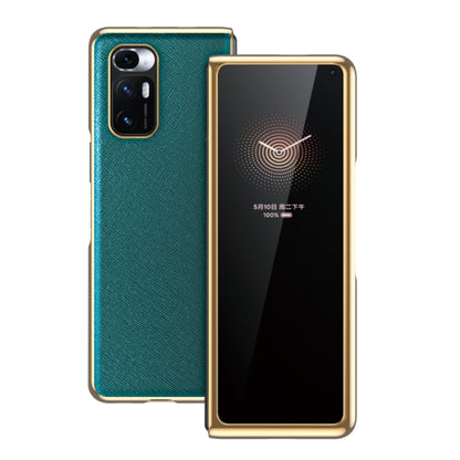 Electroplated Leather Texture Protective Case, For Xiaomi Mi Mix Fold