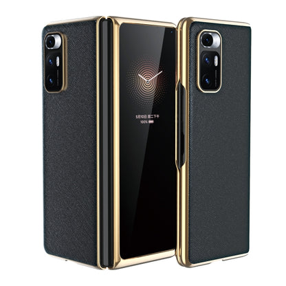 Electroplated Leather Texture Protective Case, For Xiaomi Mi Mix Fold