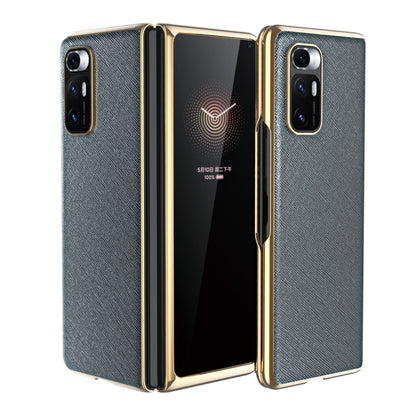 Electroplated Leather Texture Protective Case, For Xiaomi Mi Mix Fold