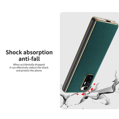 Electroplated Leather Texture Protective Case, For Xiaomi Mi Mix Fold